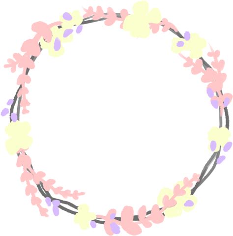 Aesthetic Flower Border PNG