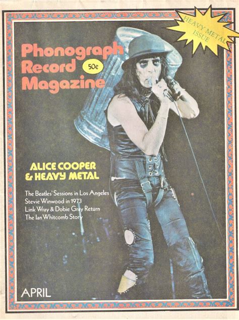 PHONOGRAPH RECORD MAGAZINE - APRIL 73 - BEATLES, LINK WRAY, ALICE ...