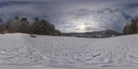 Snowy Hillside HDRI - 3DHEVEN