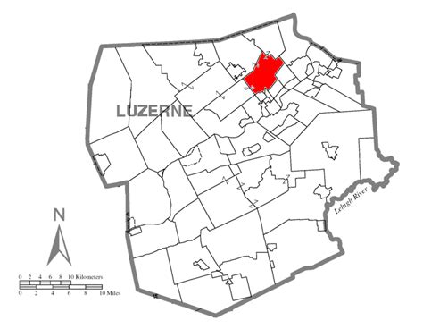 File:Map of Luzerne County, Pennsylvania Highlighting Kingston Township ...