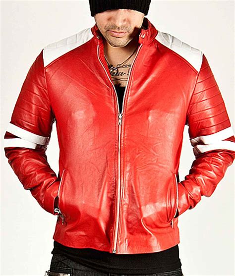 Tyler Durden Jacket - Fight Club Red Leather Jacket | Brad Pitt