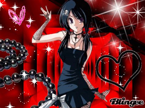 Anime goth girl Picture #98095335 | Blingee.com