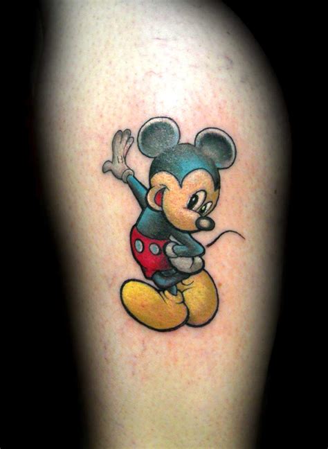 Full color Mickey Mouse tattoo by Jay Blackburn : Tattoos