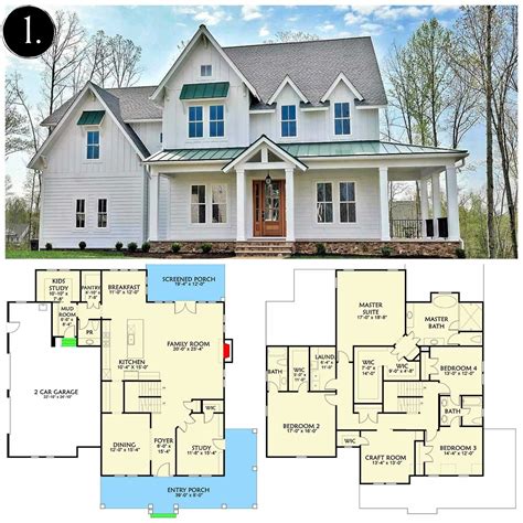 Perfect Single Story Modern Farmhouse Open Floor Plans Wonderful – New ...