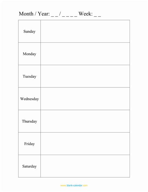 Weekly Planner Template Pdf Unique Weekly Schedule Planner Templates ...