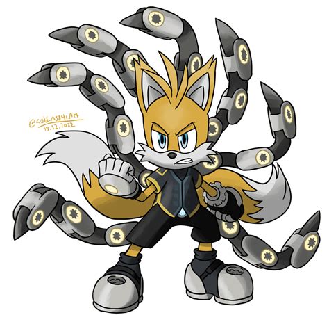 I drew Tails Nine (g0ld_m3d4l_art) : r/SonicTheHedgehog