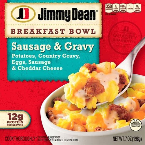 Jimmy Dean Sausage & Gravy Breakfast Bowl (7 oz) - Instacart