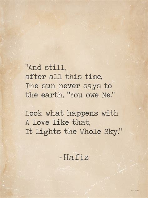 "Hafiz quote" Sticker by Pagarelov | Redbubble Hafiz Quotes, Rumi Love ...