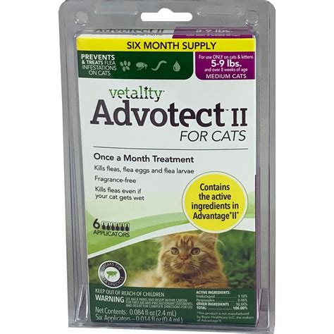 ADVOTECT II FLEA AND TICK FOR CATS