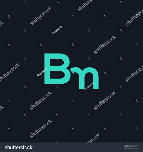 B M Letter Logo Design Vector Stock Vector (Royalty Free) 532929853 ...