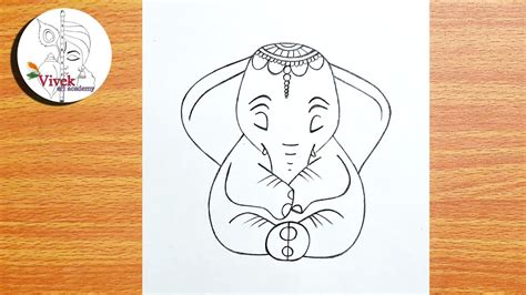 How to draw Baby Ganesha Step by Step | Baby Ganesha Drawing for ...