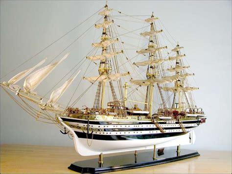 Amerigo Vespucci Ship Model (1930 Italy)|Large Size White | Model ships ...