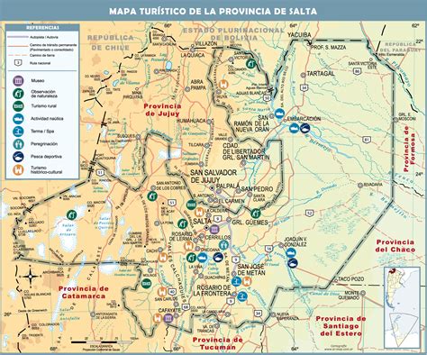 Salta Province Argentina Map