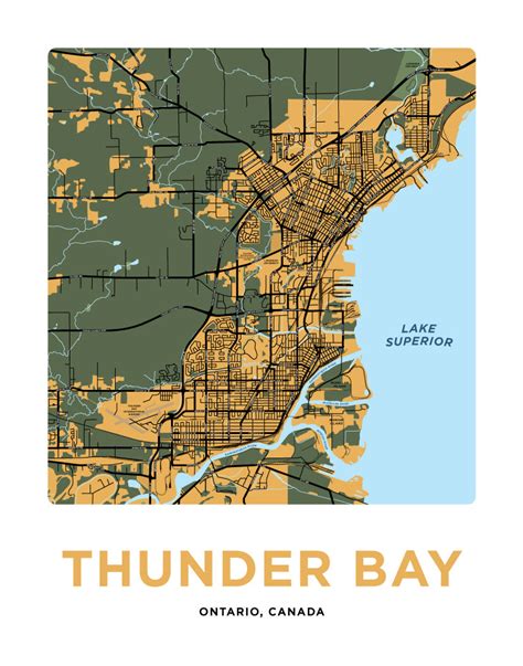 Thunder Bay Map Print – Jelly Brothers