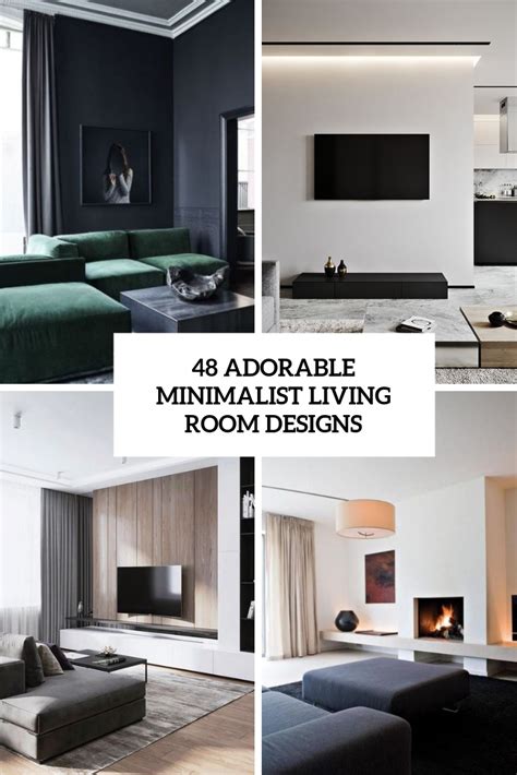 48 Adorable Minimalist Living Room Designs - DigsDigs