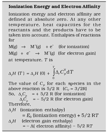 physical chemistry - Ionization Energy and Electron Affinity ...