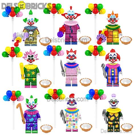 Lego Minifigures Killer klowns From Outer Space Horror movie mini toys ...