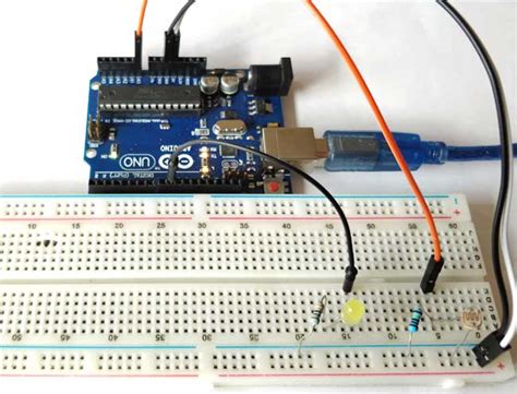 Arduino Light Sensor Circuit using LDR