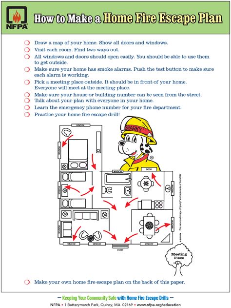 Home Fire Escape Plan Template - prntbl.concejomunicipaldechinu.gov.co