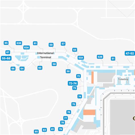 Montreal Airport International Area Map & Guide