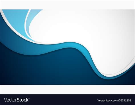 Abstract background in blue color blue curve Vector Image