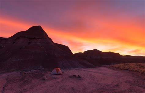 Backpacking in the Painted Desert of Petrified Forest National Park ...