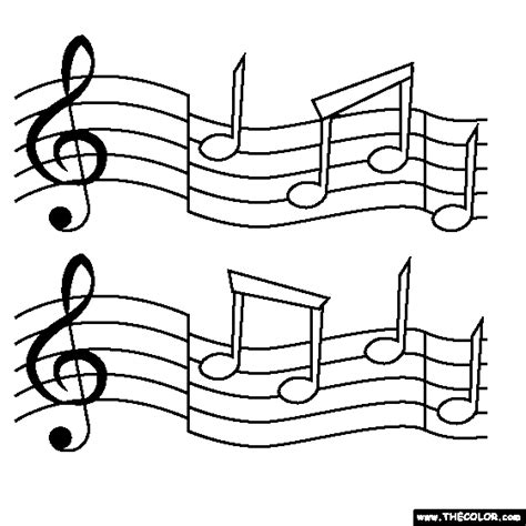 Music Notes Coloring Pages