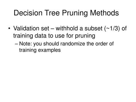 PPT - Decision Tree Pruning Methods PowerPoint Presentation, free ...