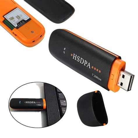 External USB Modem HSDPA USB STICK SIM Modem 7.2Mbps 3G Wireless ...