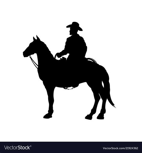 Cowboy Silhouettes Horse - All About Cow Photos