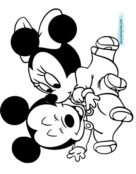 Baby Mickey Mouse Coloring Sheet - Printable Minnie Mouse Coloring ...