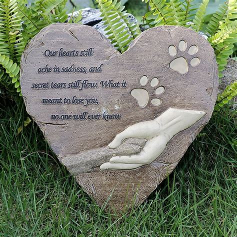 Pet Memory Memorial Stones Plaque Grave Marker Headstone For Beloved ...