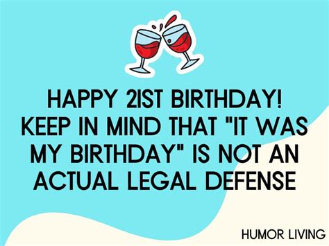 45+ Funny 21st Birthday Quotes - Humor Living