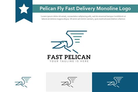 Pelican Fly Fast Delivery Logo – MasterBundles