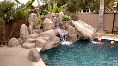 How to build a natural stone pool waterfalL – Builders Villa