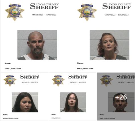 Lyon County Sheriff’s Office Jail Division Bookings for September 24 ...