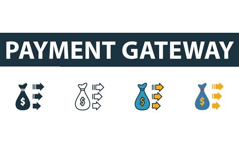 Payment Gateway Icon Set Graphic by aimagenarium · Creative Fabrica