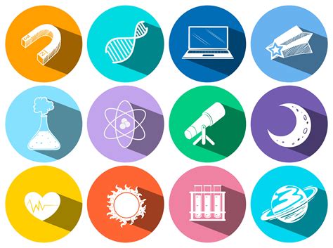 Science and technology icons 455207 Vector Art at Vecteezy