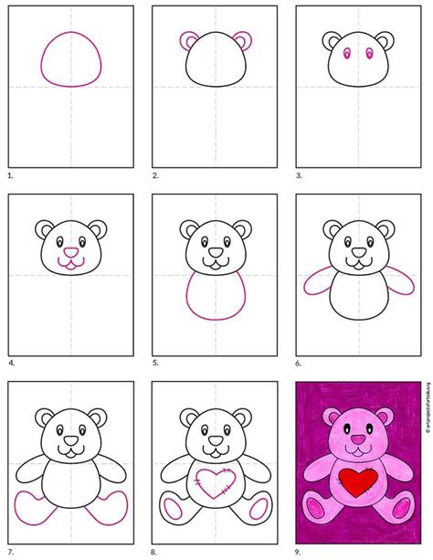 Draw an Easy Teddy Bear · Art Projects for Kids