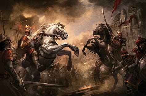 Battle between Richard the Lionheart and Saladin | Cavaleiros medievais ...