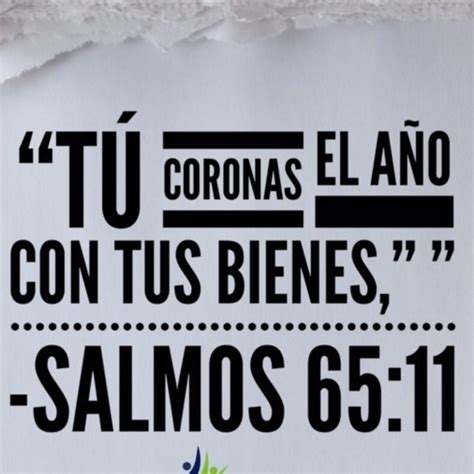 Salmo 65:11 Dios corona el año de favores en Aferrados a su Palabra en ...