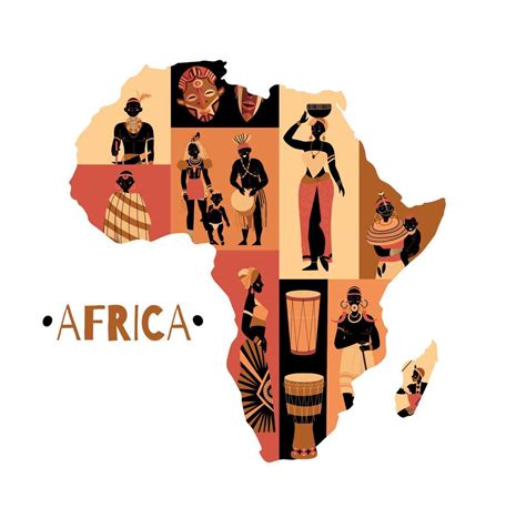 African Culture Continent Composition 3500674 Vector Art at Vecteezy