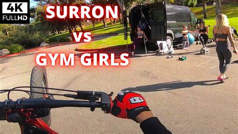 SURRON vs GYM GIRLS // LAESK8 RIDEOUT // LOS ANGELES - YouTube