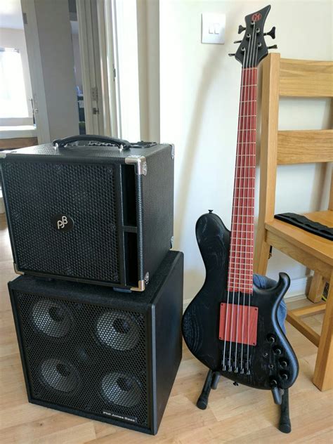 Phil Jones bass combo with 4 x 7" speaker extension. Maruszczyk bass ...