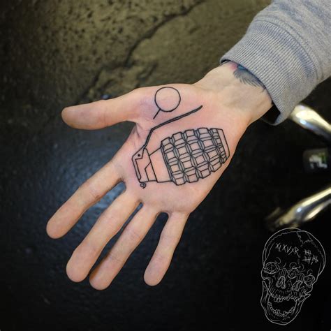 Hand grenade tattoo - Tattoogrid.net