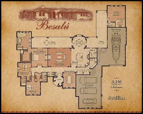 Mexican Hacienda Style House Plans - Small Hacienda House Plans ...