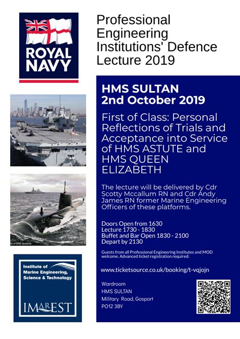 Professional Engineering Institutions' Defence Lecture 2019 - HMS ...