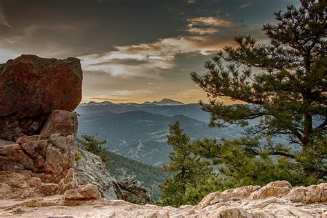 Sunset On Flagstaff Mountain Photograph by Teresa Wilson