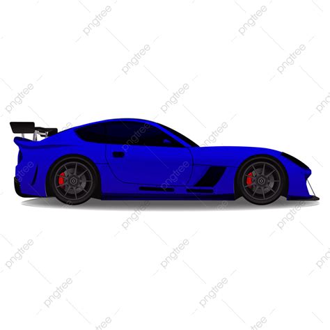 Car Side Vector PNG Images, Race Car Side Blue, Super Car, Cars, Race ...