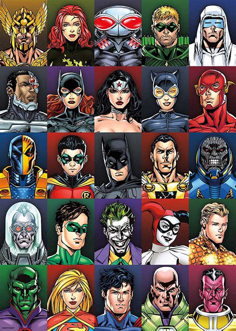 DC Comics Faces, 1000 Pieces, Aquarius | Puzzle Warehouse